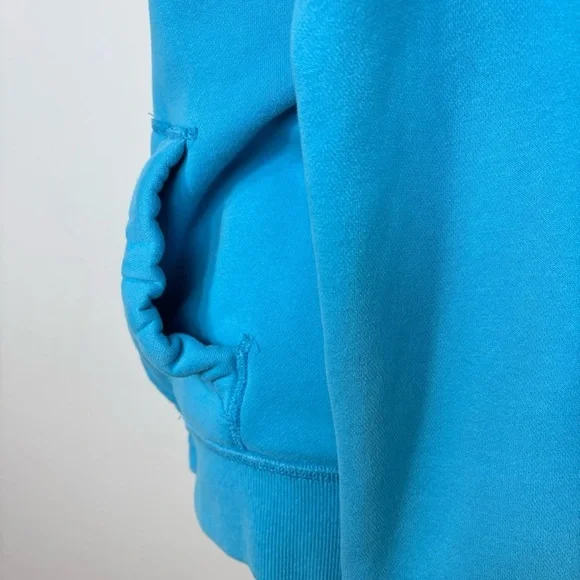 HOLLISTER California Y2K Zip Hoodie Jacket S Sky Blue - Picture 6 of 13